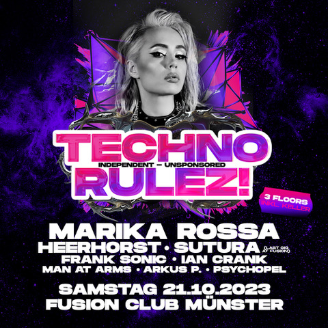 Techno Rulez! w/ Marika Rossa, Heerhorst, Stutura | Fusion Club